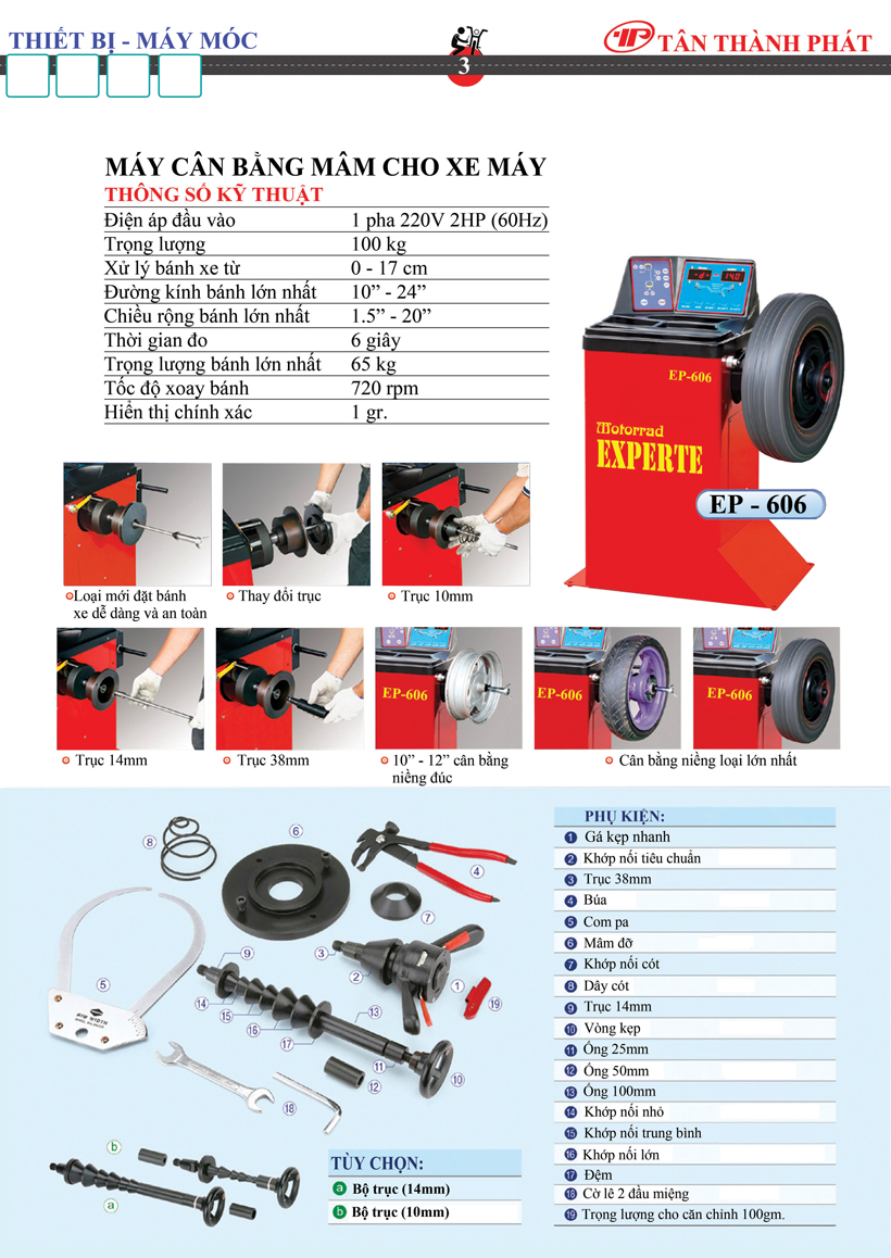 máy cân bằng mâm xe máy chất lượng cao
