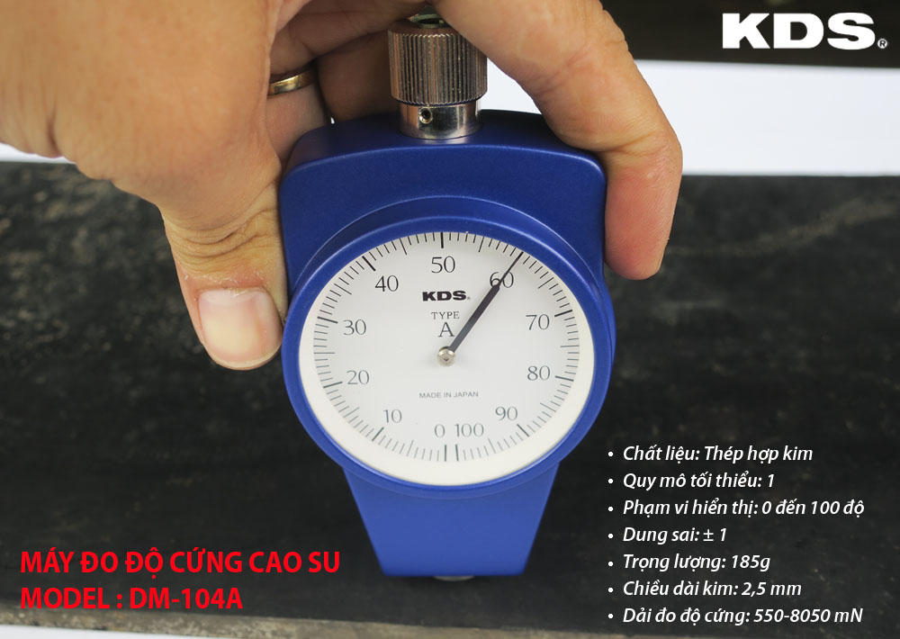 MÁY ĐO ĐỘ CỨNG CAO SU KDS DM-104A