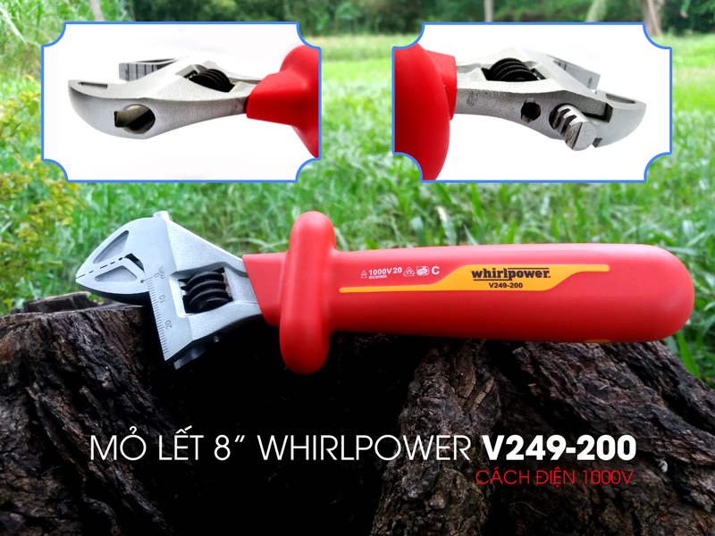 mỏ lết cách điện vde whirlpower v249-200