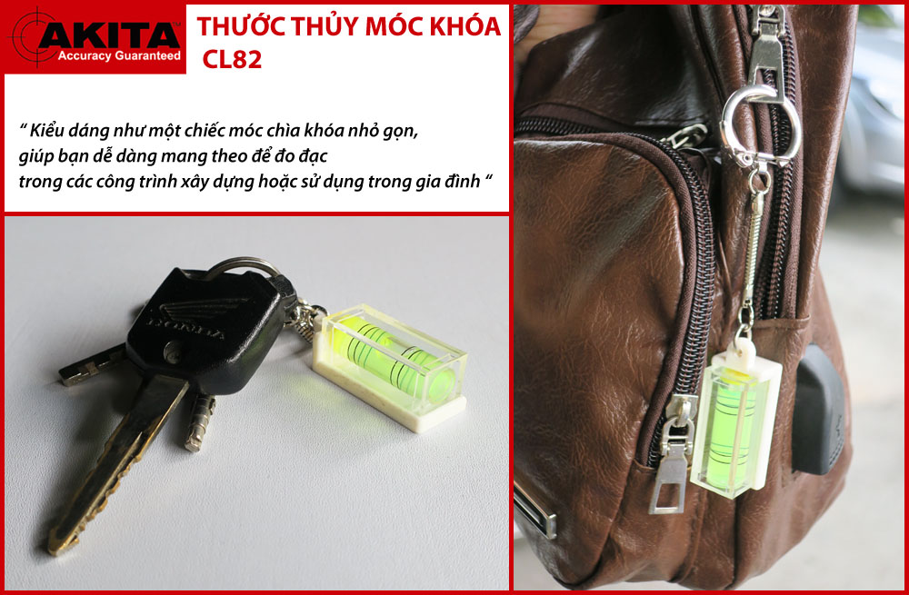 THƯỚC THỦY MÓC KHÓA AKITA CL82