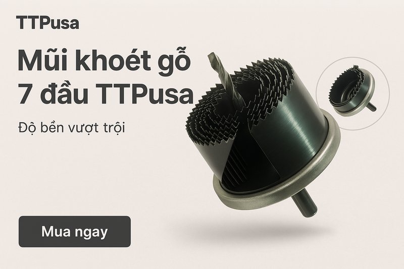 banner Mũi Khoét Gỗ 7 Đầu TTPusa 305-507084-25