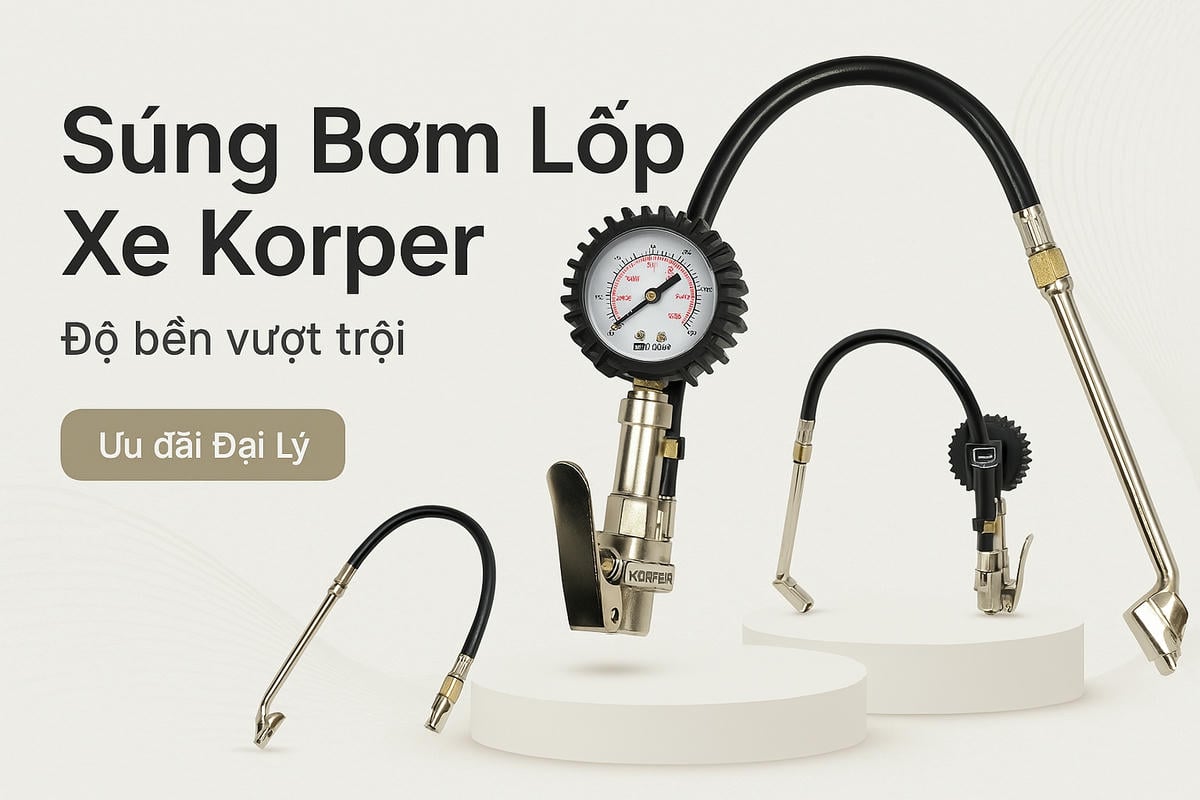 banner Súng Bơm Lốp Xe Korper KP-B103-5A