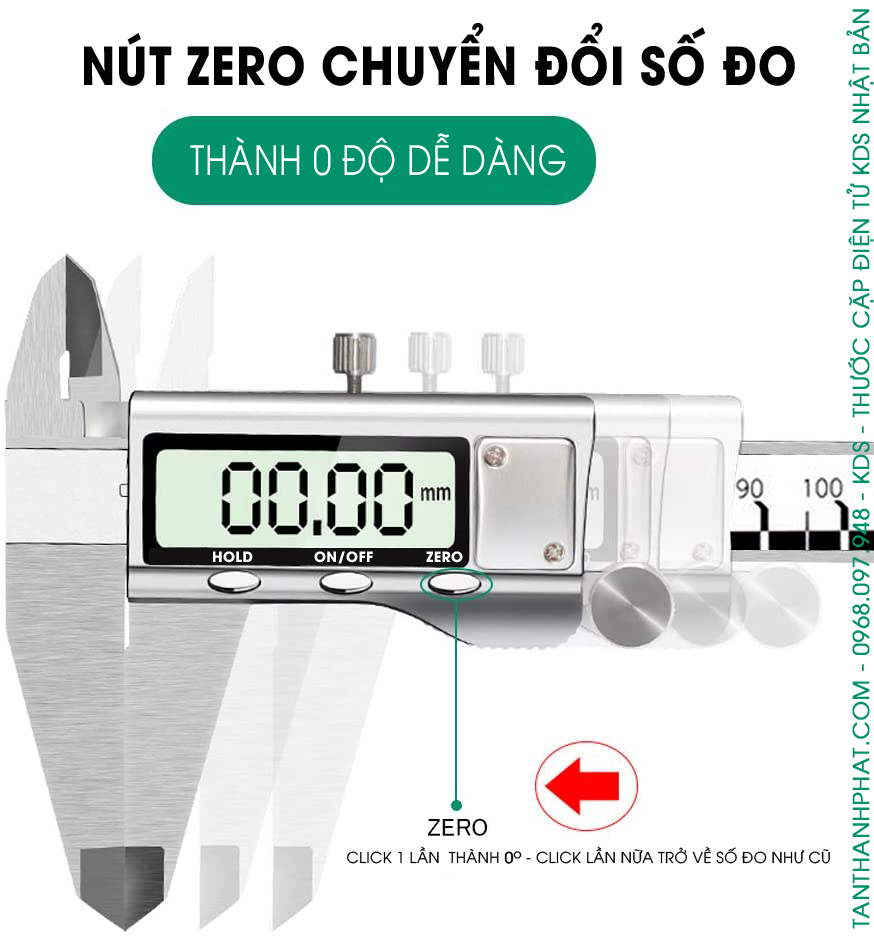 Cách Dùng Nút ZERO Để Cài Đặt Về 0 Độ