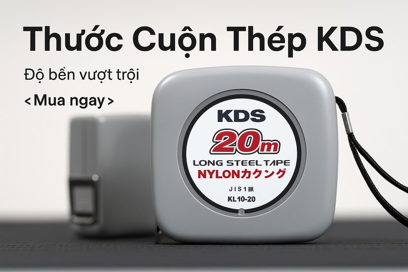 Banner Thước Cuộn Thép KDS Hệ Mét KL10-20