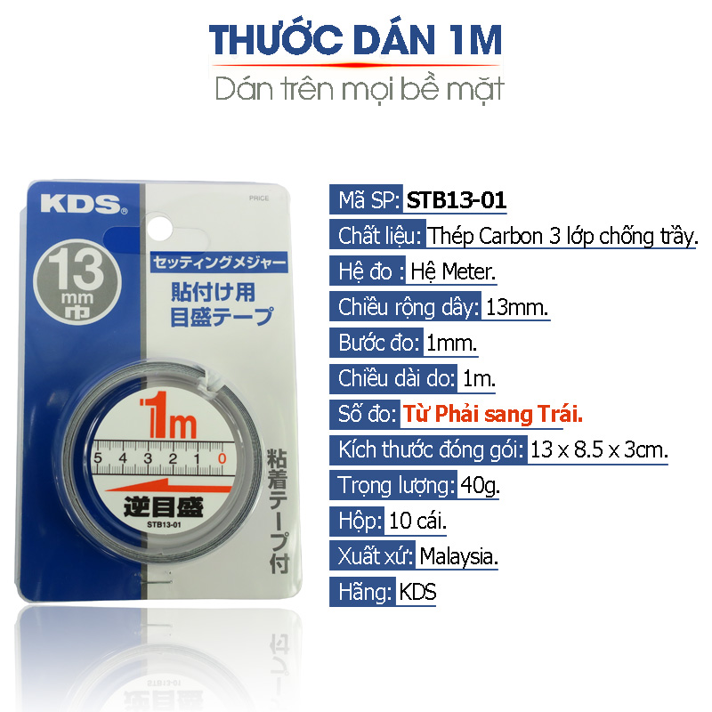 Thước dán 1m KDS mã STB13-01