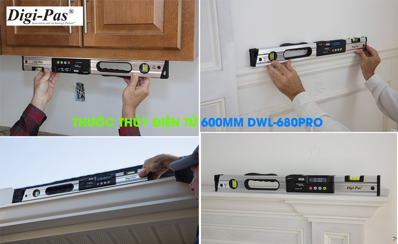 thước thủy điện tử 60cm Digipas DWL-680Pro