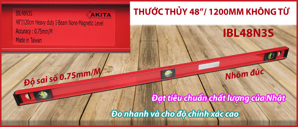 THƯỚC THỦY KHÔNG TỪ, HÌNH H AKITA IBL