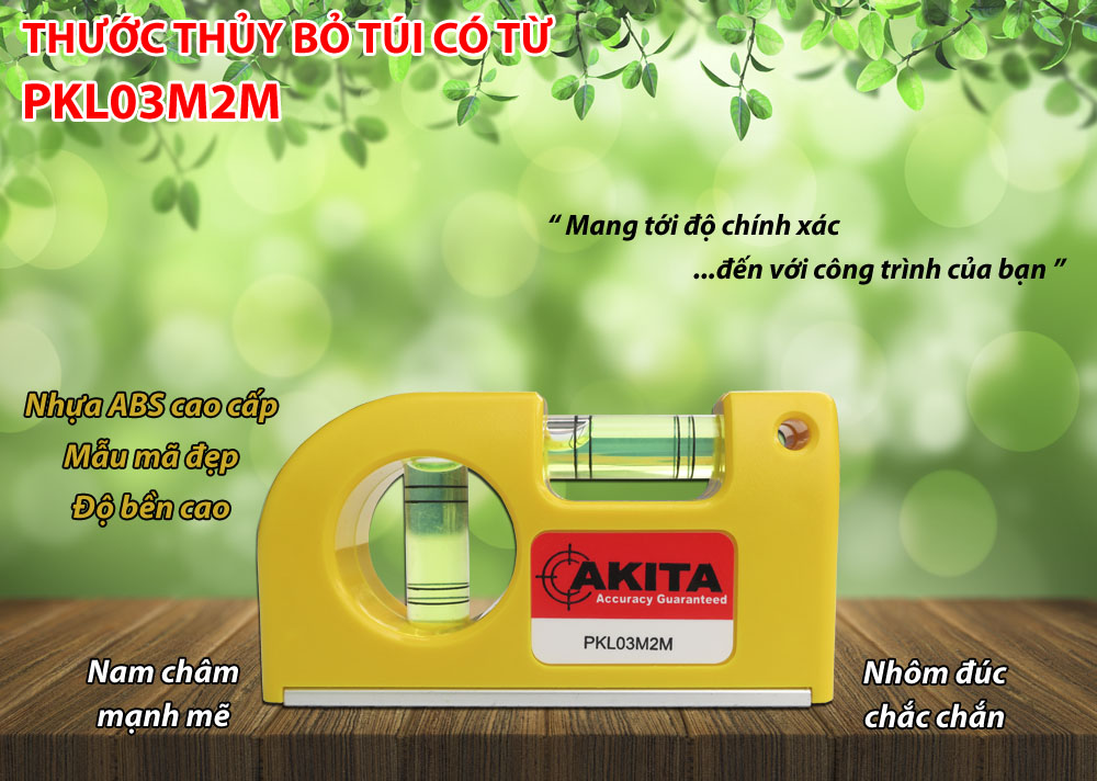 THƯỚC THỦY BỎ TÚI CÓ TỪ AKITA PKL03M2M