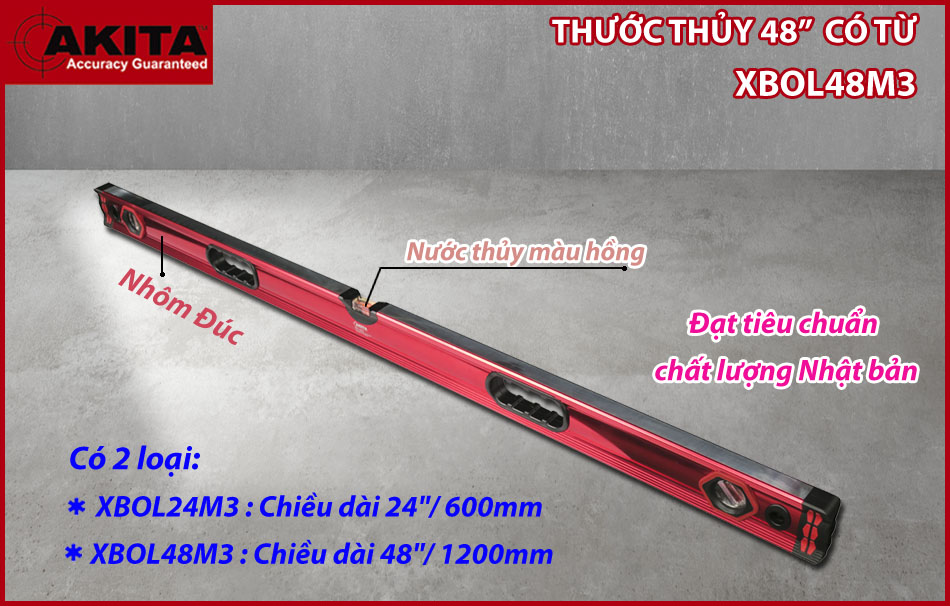 Giới Thiệu Thước Thủy Có Từ Hình X Akita XBOL