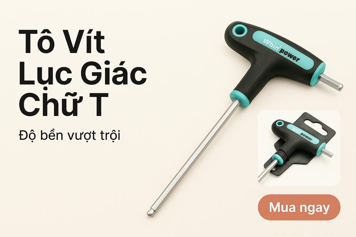banner Tô Vít Lục Giác Chữ T (Đầu Bi) Whirlpower 1518-6