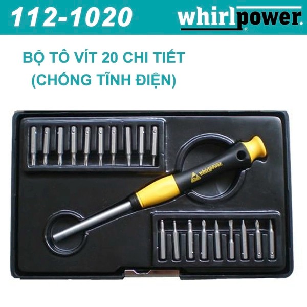 Giới thiệu bộ tô vít 20 chi tiết Whirlpower 112-1020: