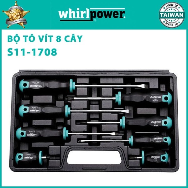 Sản phẩm bộ tô vít 8 cây Whirlpower S11-1708