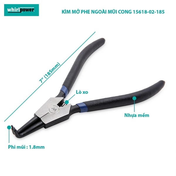 Cấu tạo và chức năng kìm mở phe ngoài WHIRLPOWER