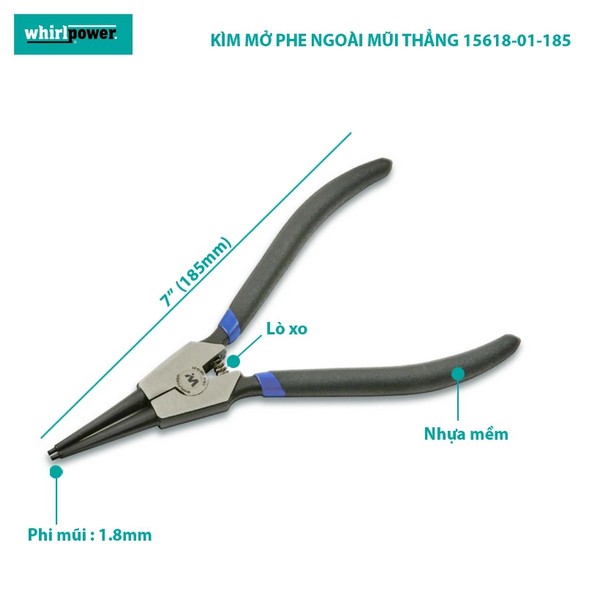 Lưu ý trong quá trình sử dụng kìm mở phe ngoài mũi thẳng