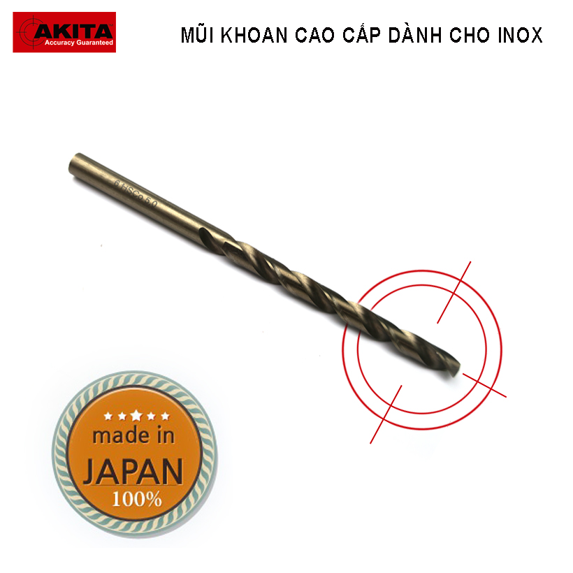 Mũi Khoan Sắt Inox Akita Chất Lượng Cao