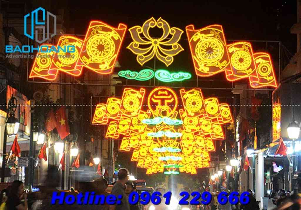 Led trang trí đường phố.