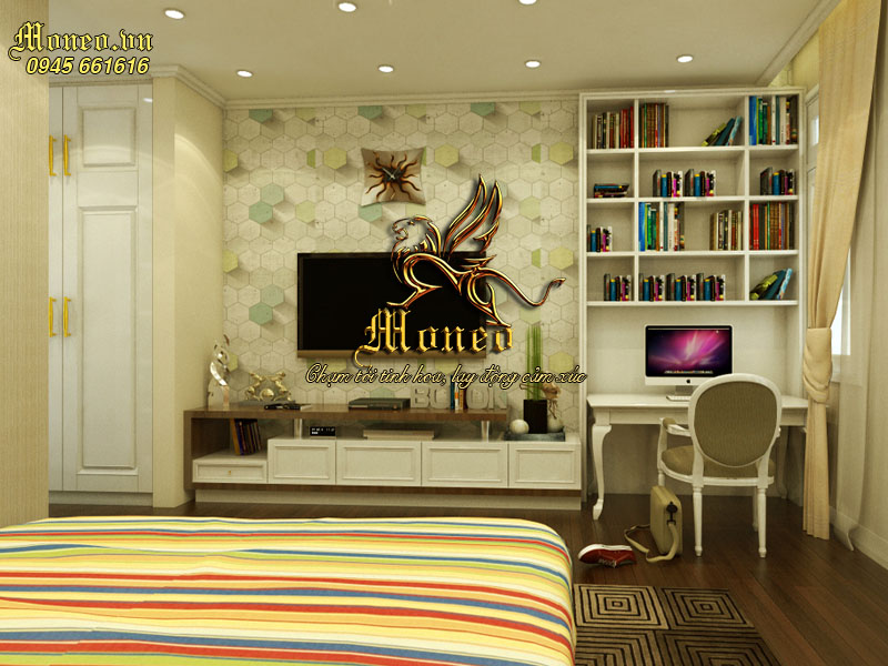 mẫu nội thất biệt thự 2 tầng mái thái hiện đại