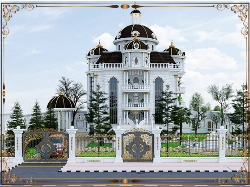 Mẫu thiết kế nhà biệt thư 3 tầng cổ điển