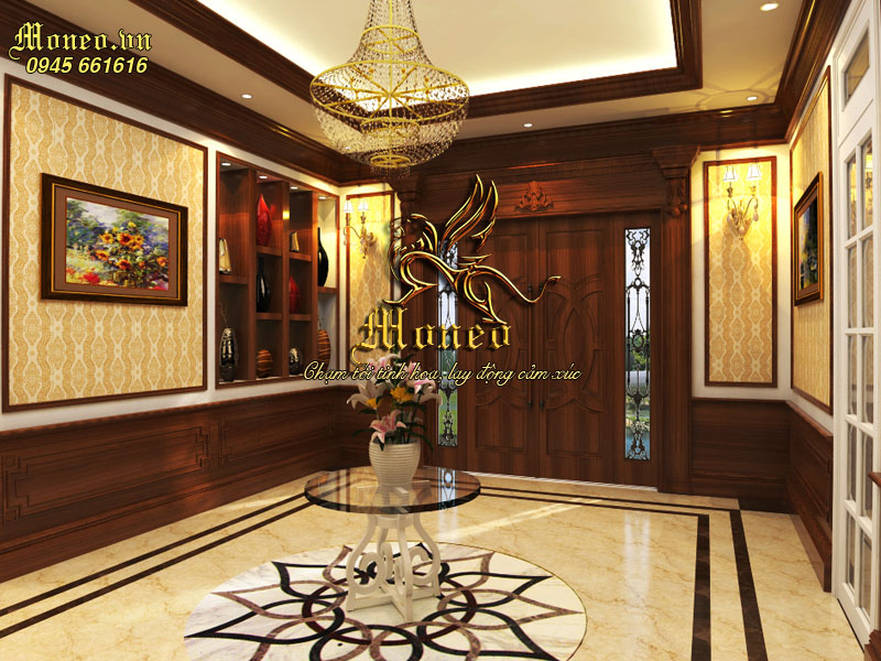 Giới thiệu mẫu thiết kế không gian biệt thự 2 tầng mái thái hiện đại