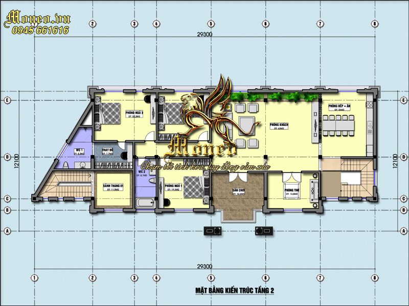 bản vẽ thiết kế nhà ở kiêm kinh doanh cafe