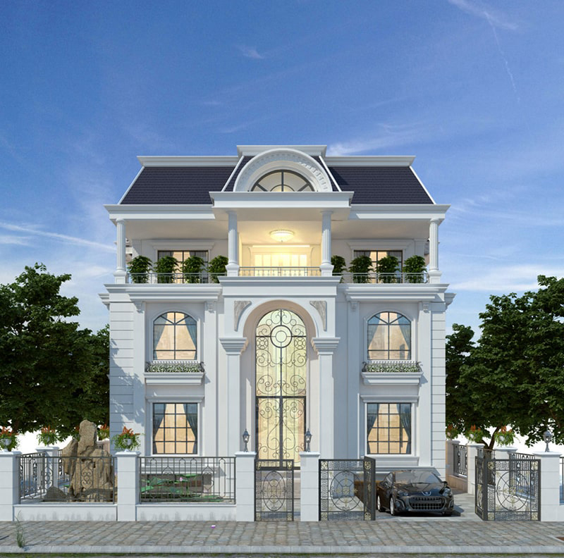 các mẫu thiết kế biệt thự cổ điển đẹp
