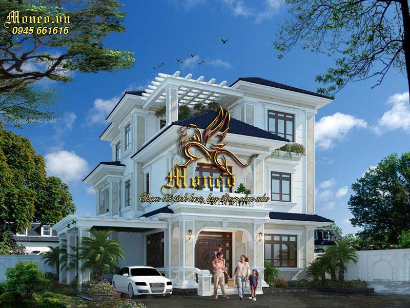 Mặt tiền biệt thự tân cổ điển đẹp