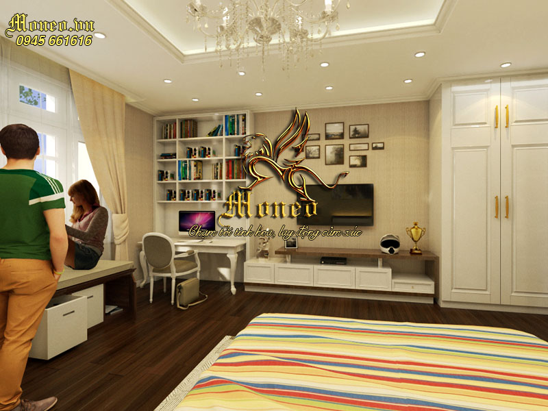 biệt thự 2 tầng mái thái hiện đại