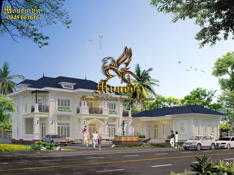 mẫu biệt thự 2 tầng sang trọng