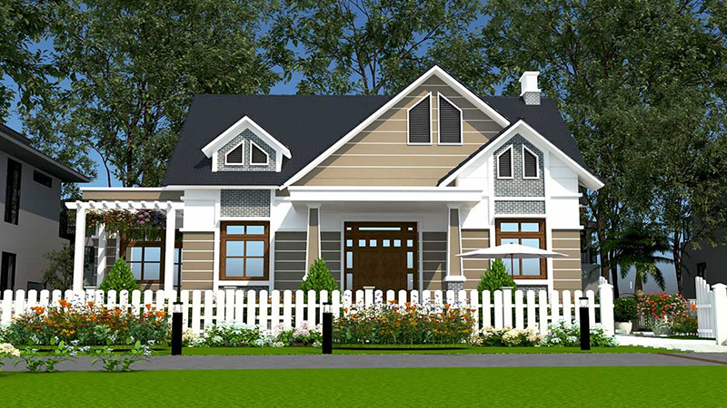 mẫu nhà biệt thự vườn cao cấp kiểu châu âu