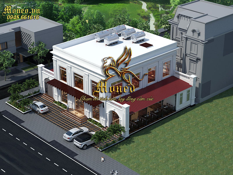 mẫu nhà hàng tân cổ điển châu âu