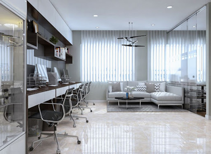 mẫu thiết kế tòa nhà văn phòng kết hợp nhà hàng