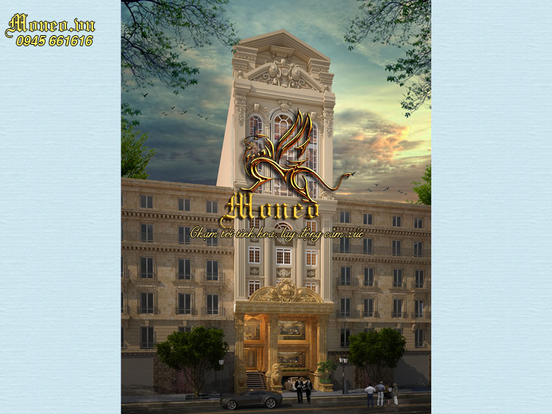 thiết kế biệt thự phố phong cách cổ điển