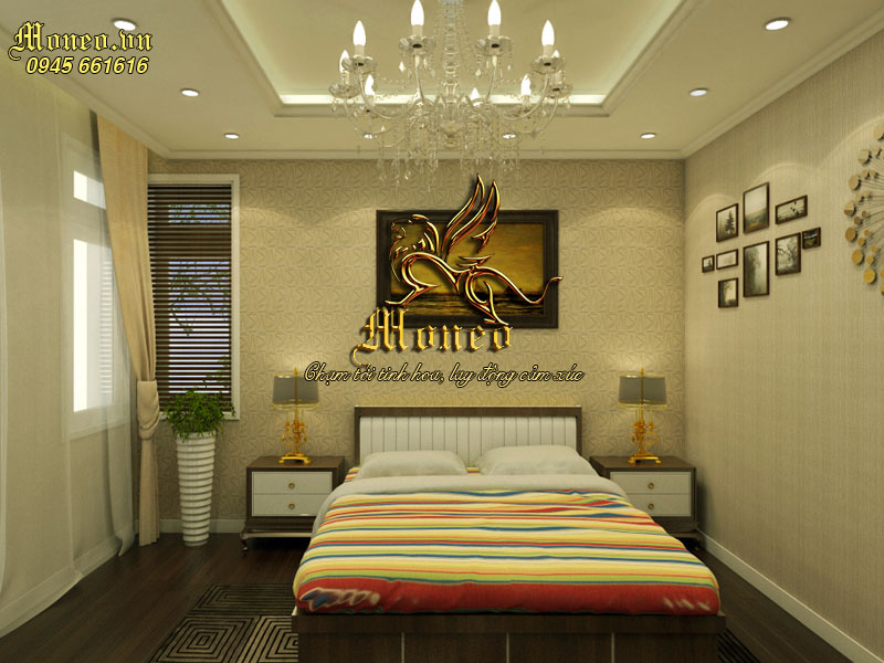 phối cảnh biệt thự 2 tầng mái thái hiện đại