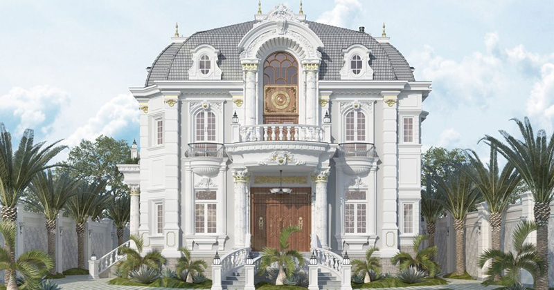mẫu thiết kế biệt thự cổ điển