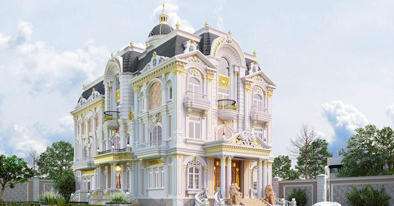 mẫu thiết kế biệt thự cổ điển