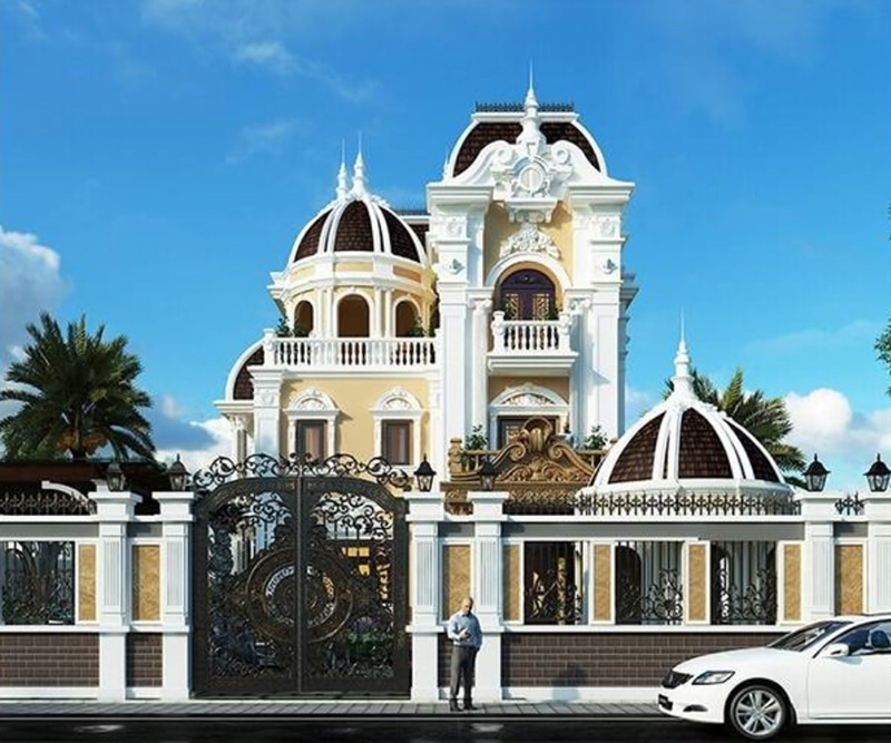 mẫu thiết kế biệt thự cổ điển