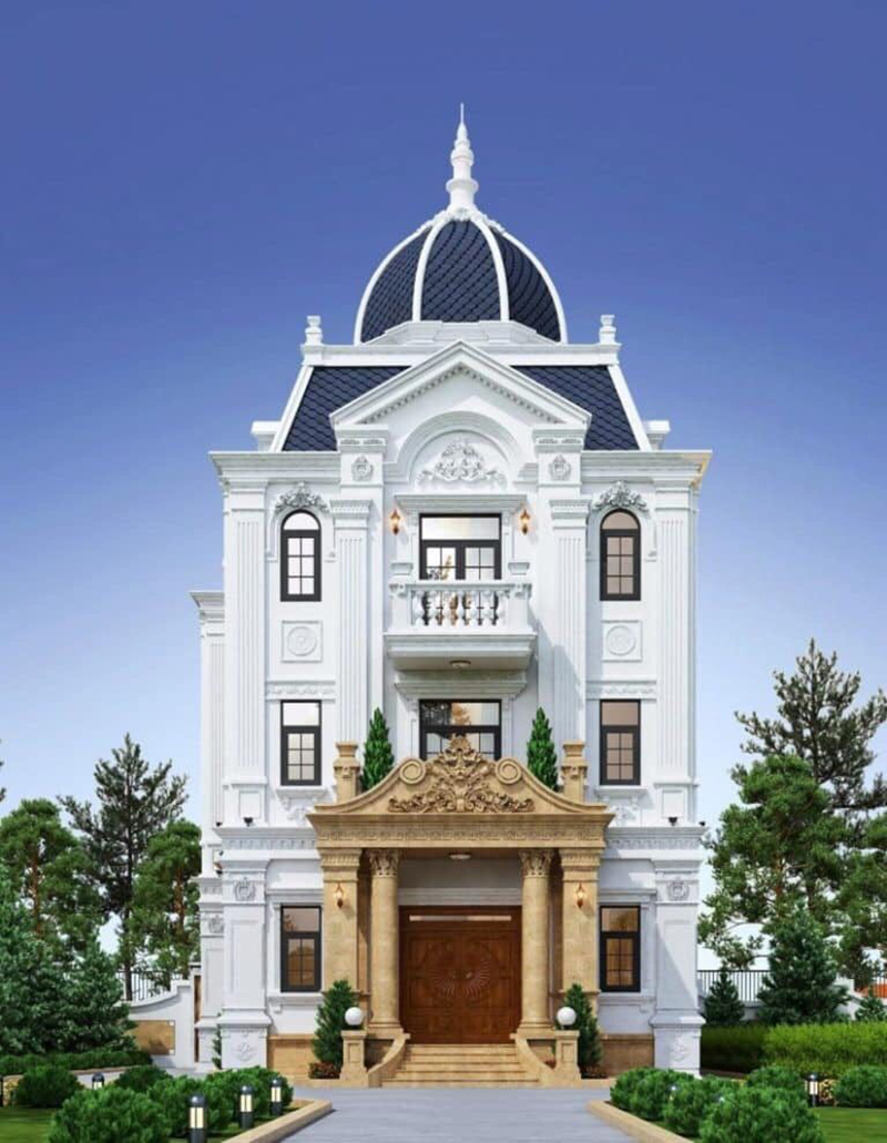 mẫu thiết kế biệt thự cổ điển