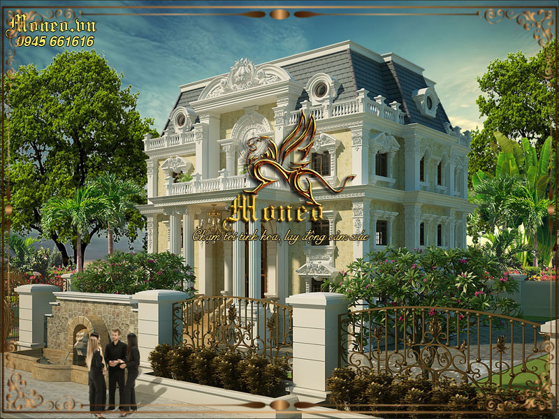 thiết kế biệt thự cổ điển pháp