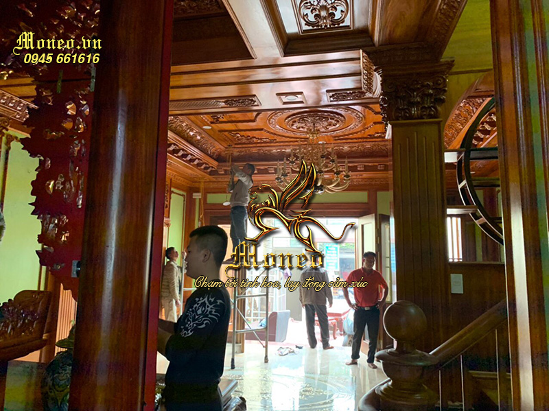 thiết kế nội thất gỗ phong cách cổ điển