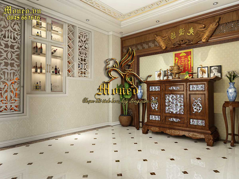 mẫu nhà 2 tầng mái thái tân cổ điển 250m2