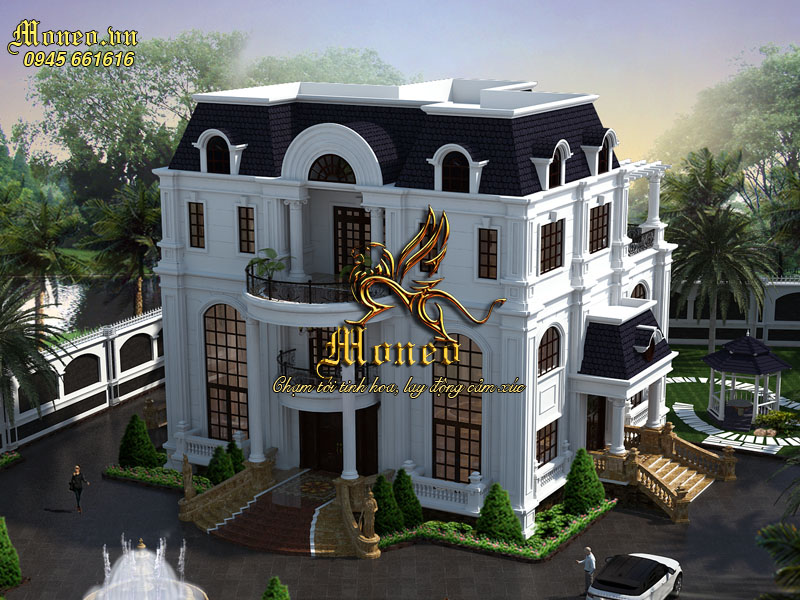hình ảnh mẫu biệt thự 3 tầng 300m2