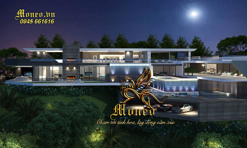 Mẫu thiết kế biệt thự nghỉ dưỡng cao cấp hiện đại