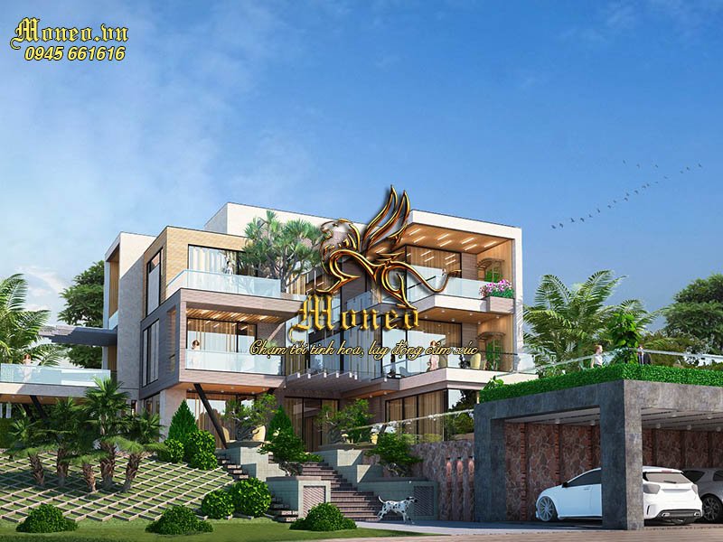 Đặc trưng của mẫu biệt thự 250m2 3 tầng hiện đại