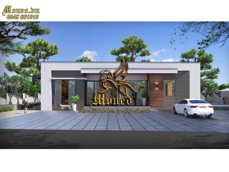 biệt thự hiện đại 250m2 mái bằng hiện đại