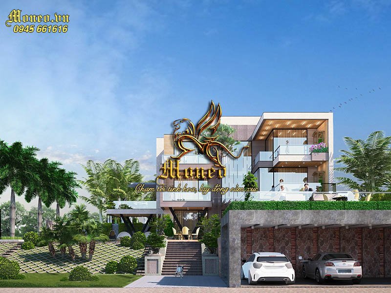 Biệt thự 250m2 3 tầng hiện đại đẹp