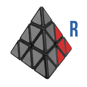 cách xoay rubik tam giác - ký hiệu mặt R