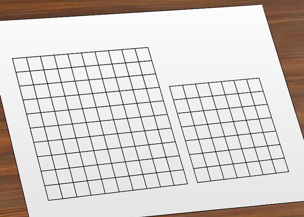 Bước 1: Tạo một lưới ô chữ