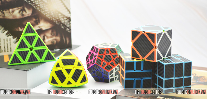 Combo Rubik Lefun Carbon 6 chiếc