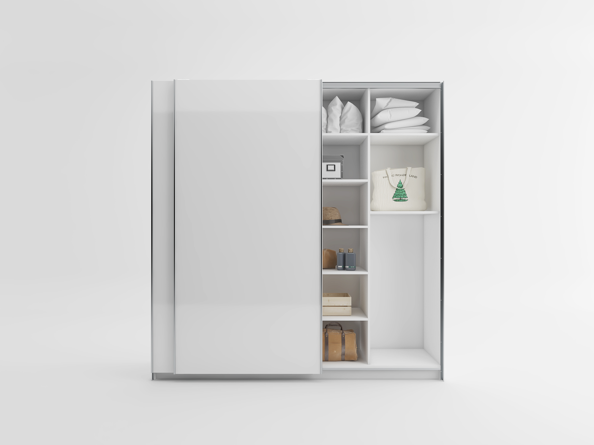 Tủ Quần Áo 2 Cánh Lùa Hiện Đại, Đơn Giản - Giá Gốc Tại Xưởng