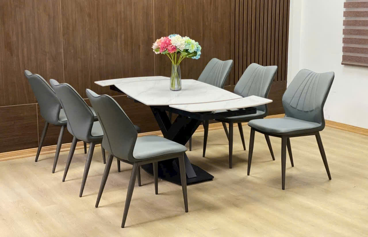 Bàn Ăn Thông Minh Mặt Đá Xoay 1m2-1m8 Nhập Khẩu - BATM.02